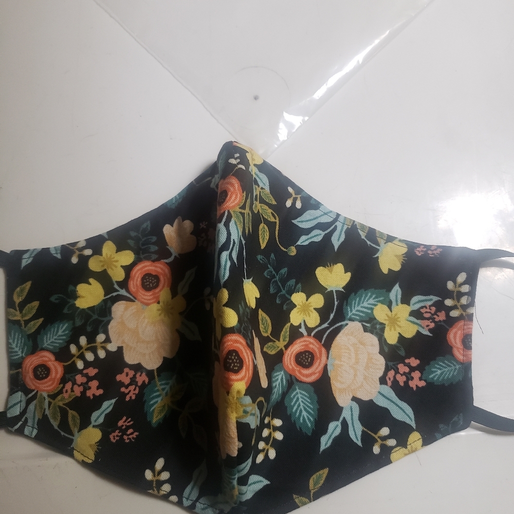 Flower Theme Handmade Face Mask